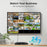 ZOSI 32CH 4K AI Network Video Recorder Compatible with Zosi PoE  /  WiFi 4K  /  5MP  /  4MP  /  3MP Camera 2 SATA 16TB NVR Security Camera System for Surveillance (No Hard Drive, No PoE Port) - Black - 3