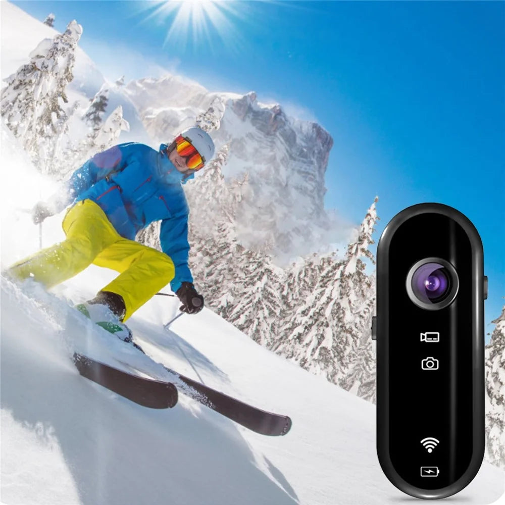 C3 Pro Thumb Action Camera 1080P HD Small Body Helmet Camera with Bicycle Holder for POV Vlogging Recording - 3