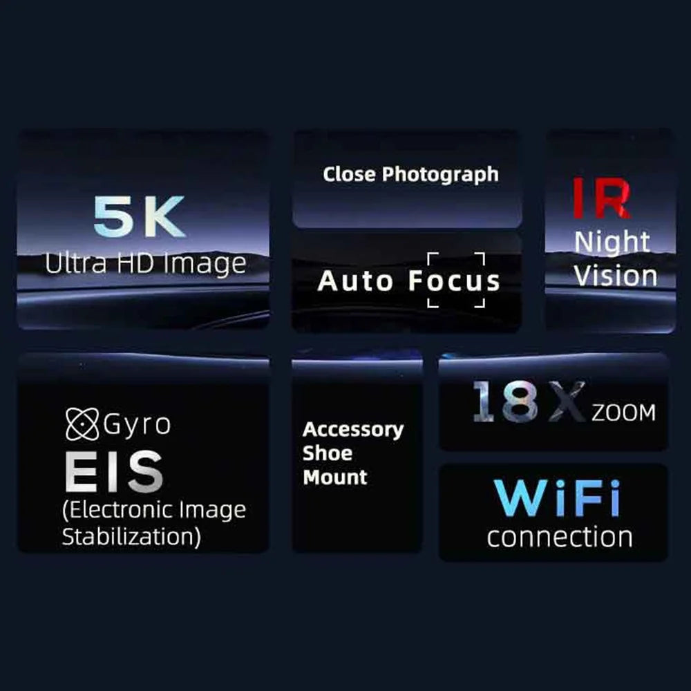 ORDRO AE20 3 Inch IPS Screen Digital Camera Wide Angle IR Night Vision Video Camera - 5