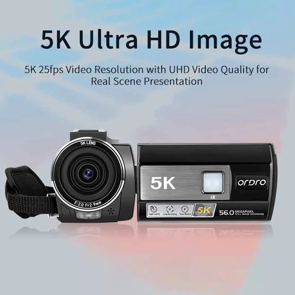 ORDRO AE20 3 Inch IPS Screen Digital Camera Wide Angle IR Night Vision Video Camera - 6