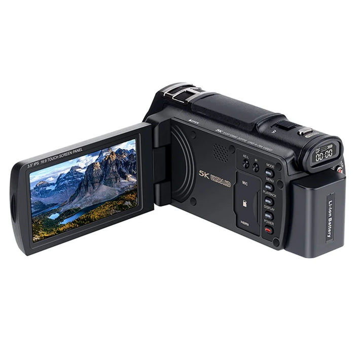 ORDRO XV80 5K Ultra HD Camcorder 3.5 Inch IPS Touch Screen 12X Optical Zoom Autofocus Digital Camera - 4