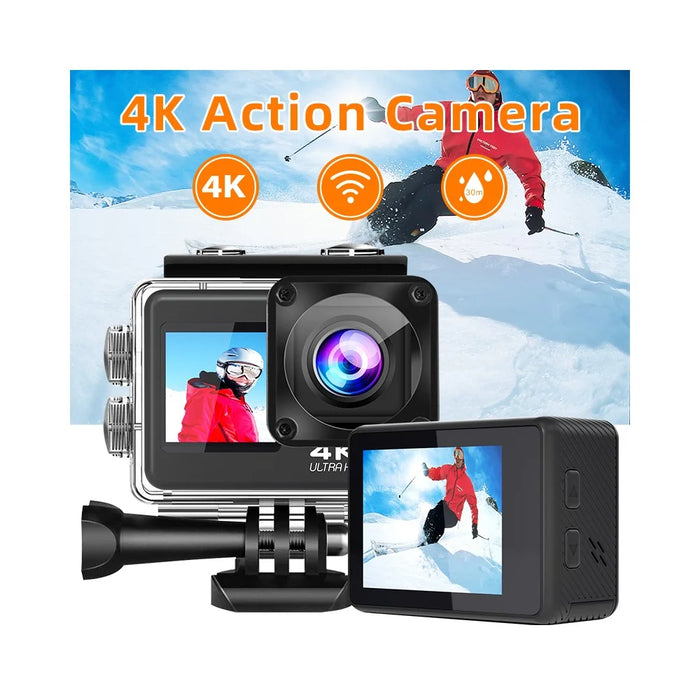 F200AA HD Dual Screen 1080P Action Camera Wireless WiFi Outdoor Portable Camera DV Sports Camera with Waterproof Case - 2