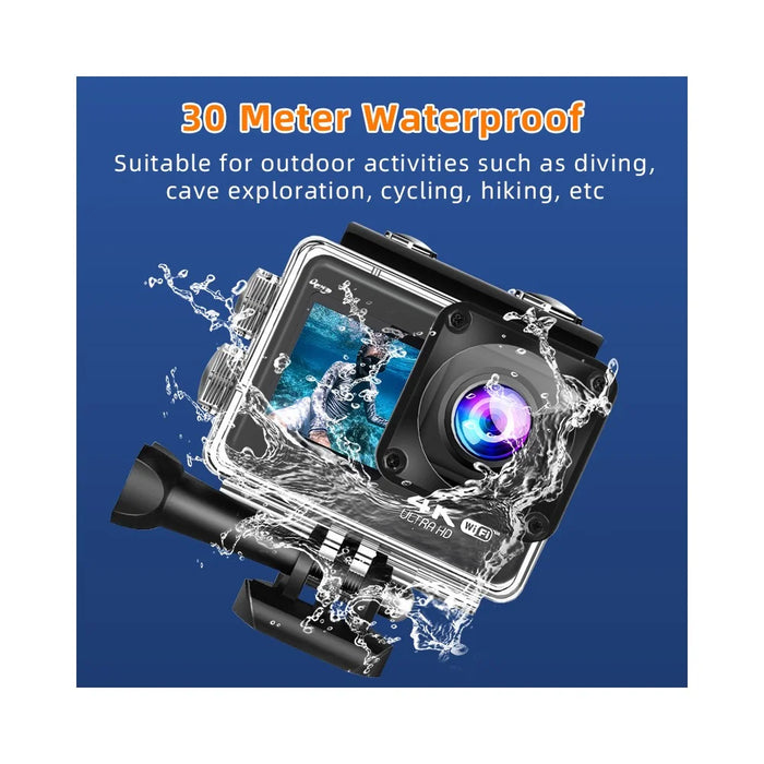 F200AA HD Dual Screen 1080P Action Camera Wireless WiFi Outdoor Portable Camera DV Sports Camera with Waterproof Case - 6