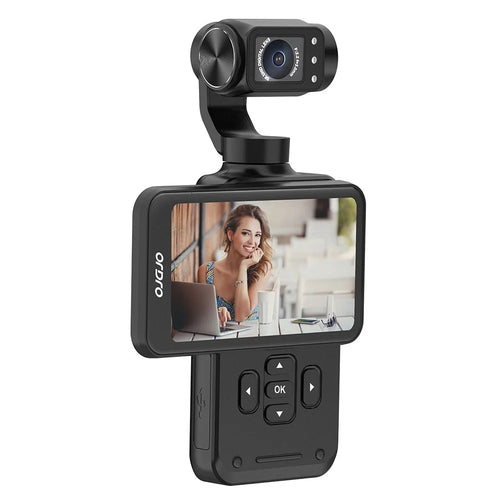 ORDRO M5 3 Axis Stabilizer Gimbal 3.5 Inch Rotating Screen Camcorder HD DV Travel Pocket Camera - 1