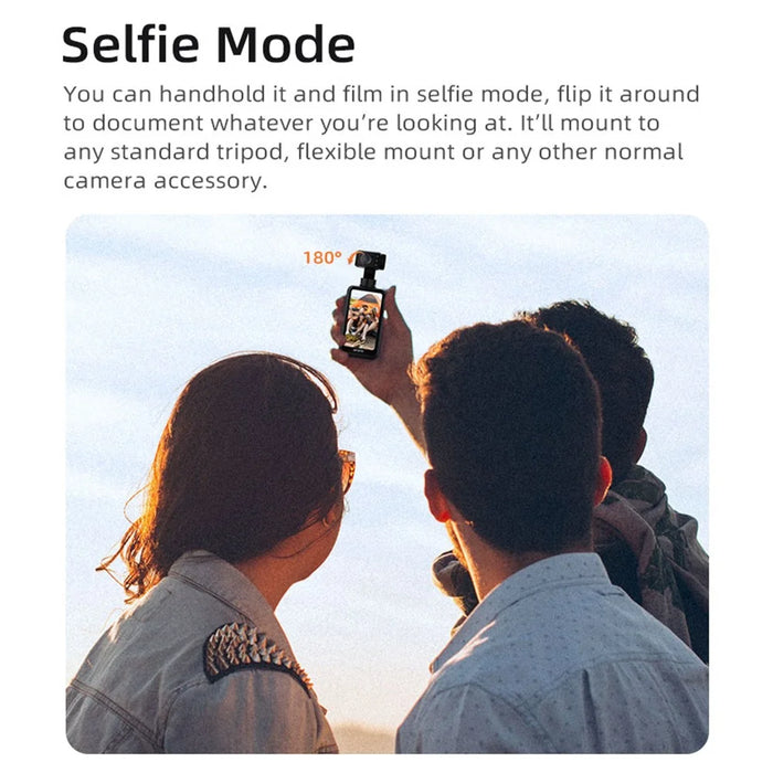 ORDRO M5 3 Axis Stabilizer Gimbal 3.5 Inch Rotating Screen Camcorder HD DV Travel Pocket Camera - 6