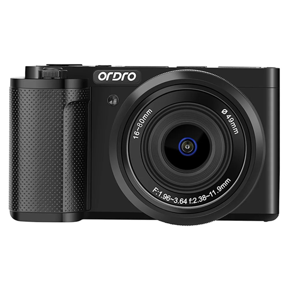ORDRO G930 3.2 Inch IPS Touch Screen Camcorder Face Tracking 5K Ultra HD Digital Mirrorless Camera - Black - 1