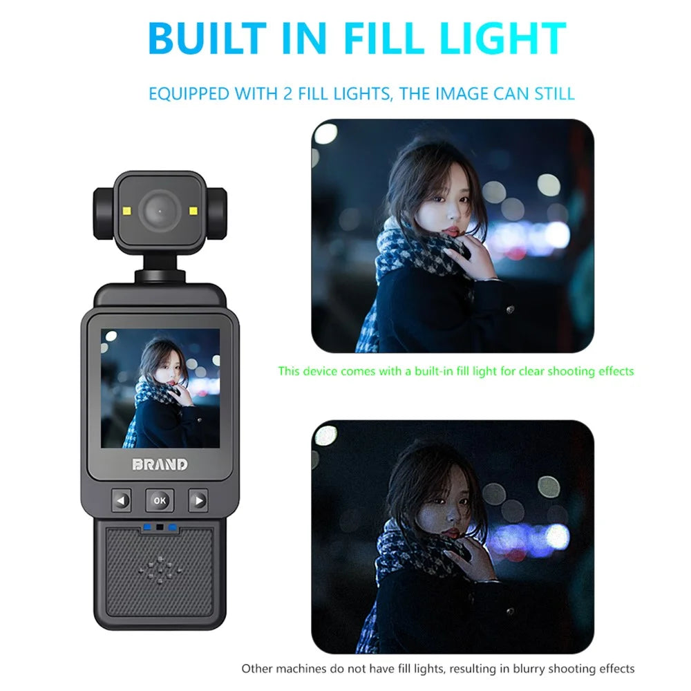 DV01 1.6 Inch 1080P HD Action Camera for Cycling Vlogging Wearable WiFi Recorder with 32GB Card - 7