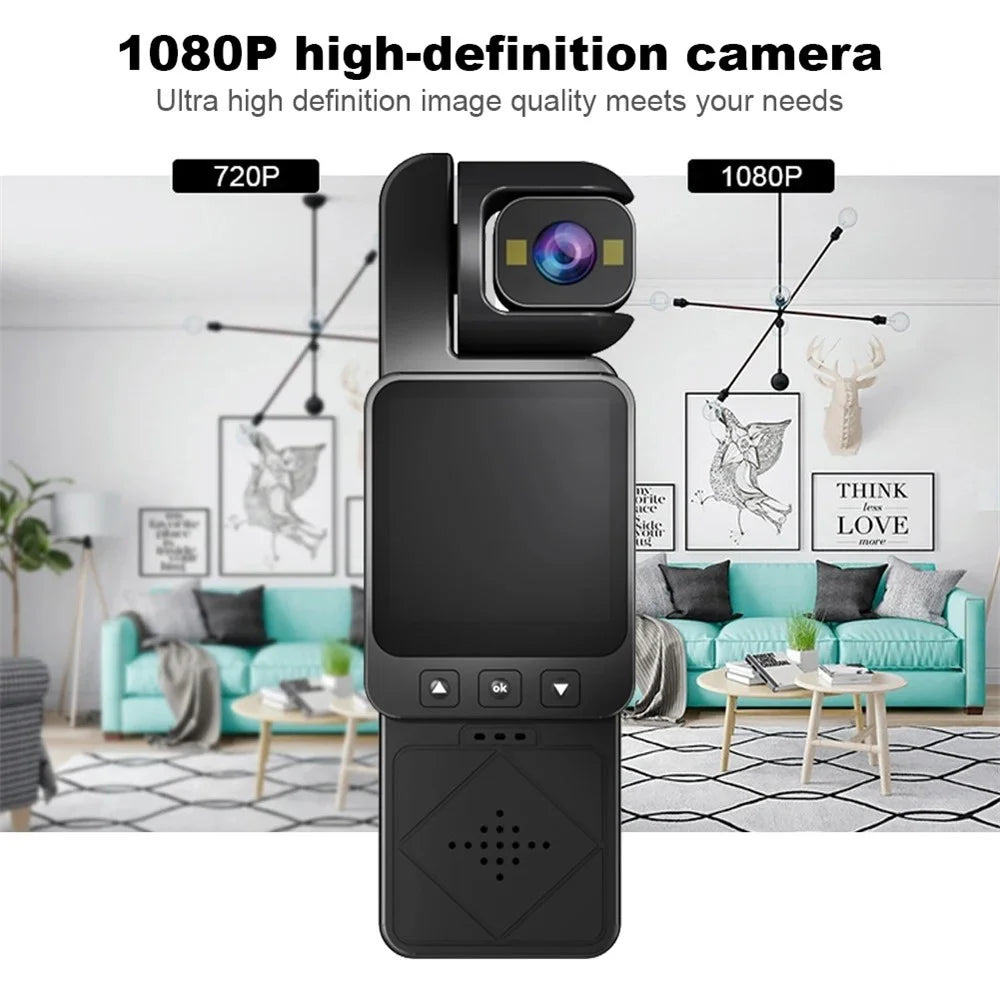 DV02 1.54 Inch HD Display Action Camera Chest Mount Video Recorder Outdoor Cycling WIFI Camera with 32GB Card + Card Reader - Black - 3