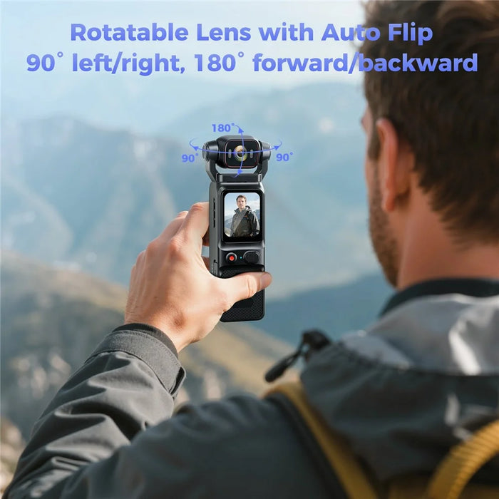 L18 1.69 Inch Touch Screen 4K Wireless Action Camera Gyroscope Stabilization Pocket Camera for Outdoor Recording - 4