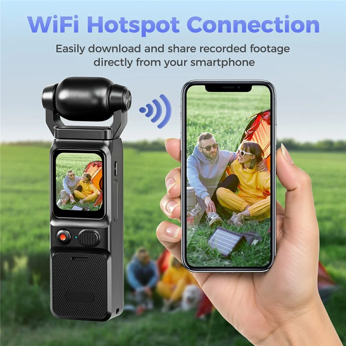 L18 1.69 Inch Touch Screen 4K Wireless Action Camera Gyroscope Stabilization Pocket Camera for Outdoor Recording - 6