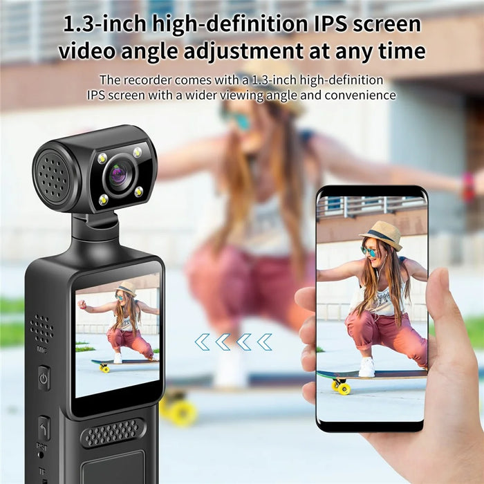M12 4K Outdoor Sports Camera Night Vision Anti Shake WiFi Pocket Action Cam, No TF Card - 4