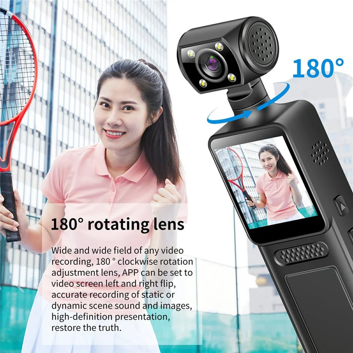 M12 4K Outdoor Sports Camera Night Vision Anti Shake WiFi Pocket Action Cam, No TF Card - 5