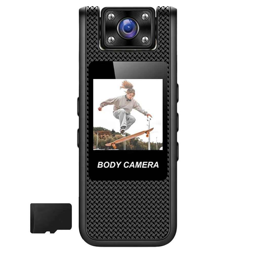 M11-A 4K Outdoor Sports Camera Night Vision Portable WiFi Pocket Action Cam with Rotating Lens, with 32GB Card - 1