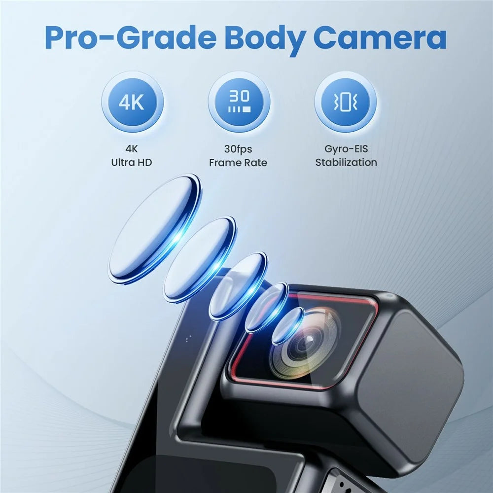L17 1.69 Inch 4K Wireless Action Camera EIS Anti Shake Touch Screen Sports Camcorder with 64GB Card + Card Reader - 2