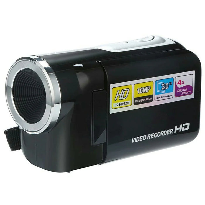 DV20 Handheld Digital Video Camera 2 Inch IPS Screen 16X Digital Zoom 720P Video Recorder - 4