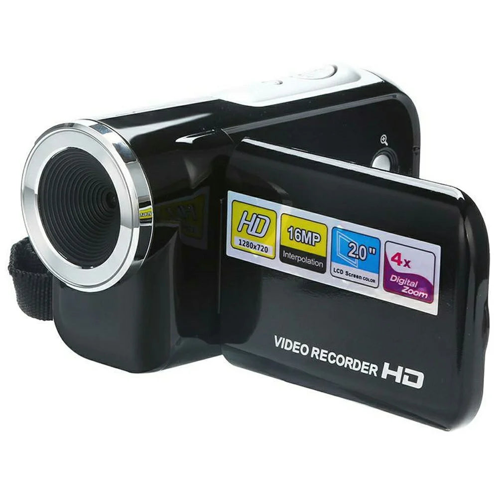 DV20 Handheld Digital Video Camera 2 Inch IPS Screen 16X Digital Zoom 720P Video Recorder, with 32GB Card - 2