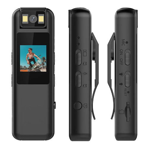 LK2315 Portable 1080P HD Sports DV Camera 180 Degree Rotatable Lens Night Vision Camcorder Handheld Bodycam - 1