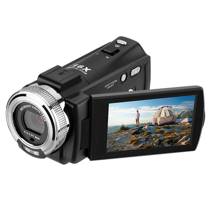 ORDRO V12 3.0 Inch 1080P Full HD Video Camera EU Plug Support Night Vision Vlogging Camera Recorder Home Camcorder - 2