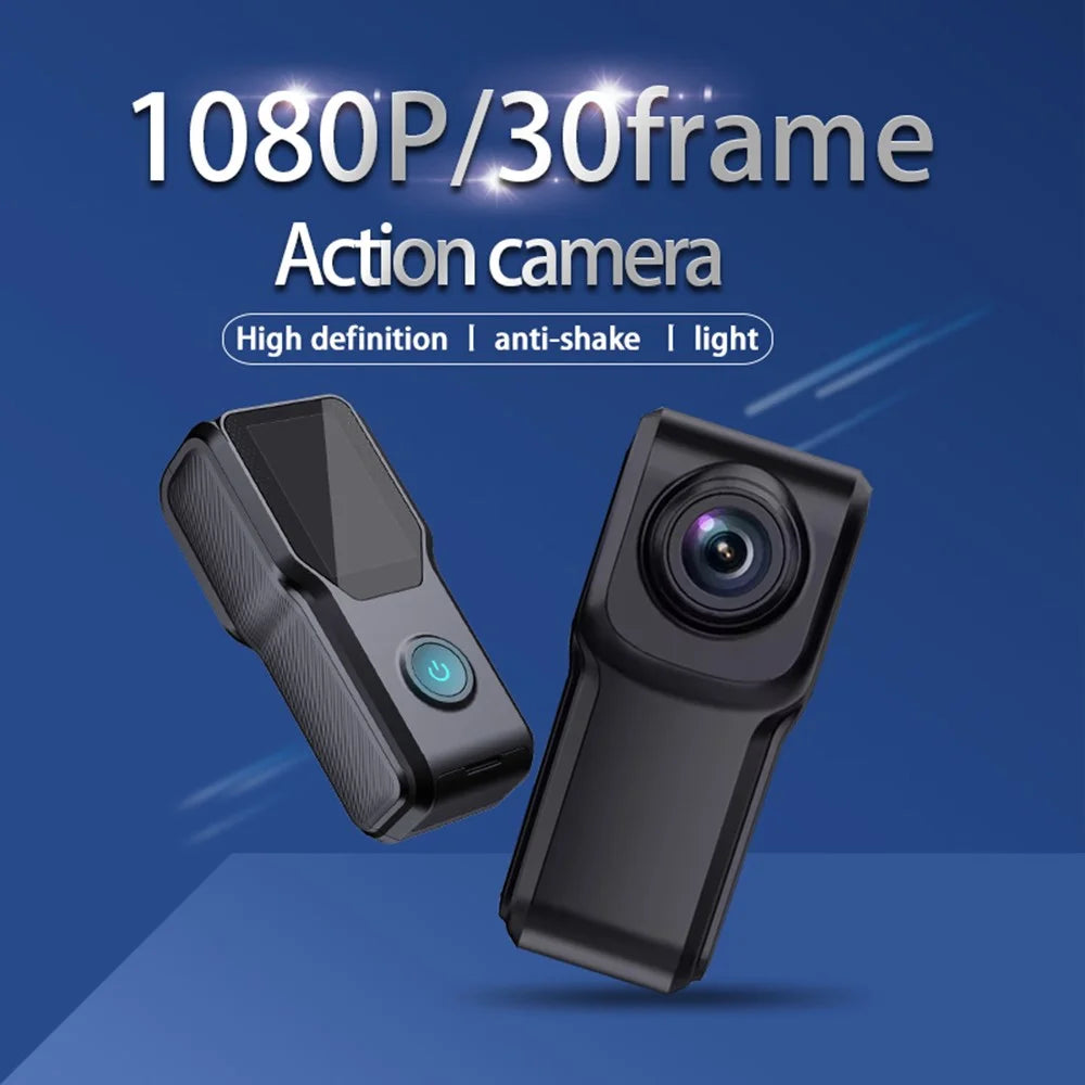 HD 1080P Thumb Size Action Camera 1.18 Inch IPS Screen Mini Video Recorder with 32GB Card - 3