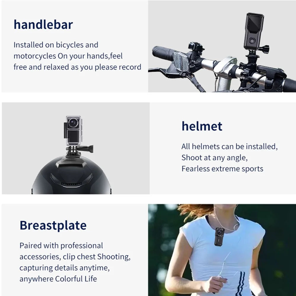 HD 1080P Thumb Size Action Camera 1.18 Inch IPS Screen Mini Video Recorder with 32GB Card - 4