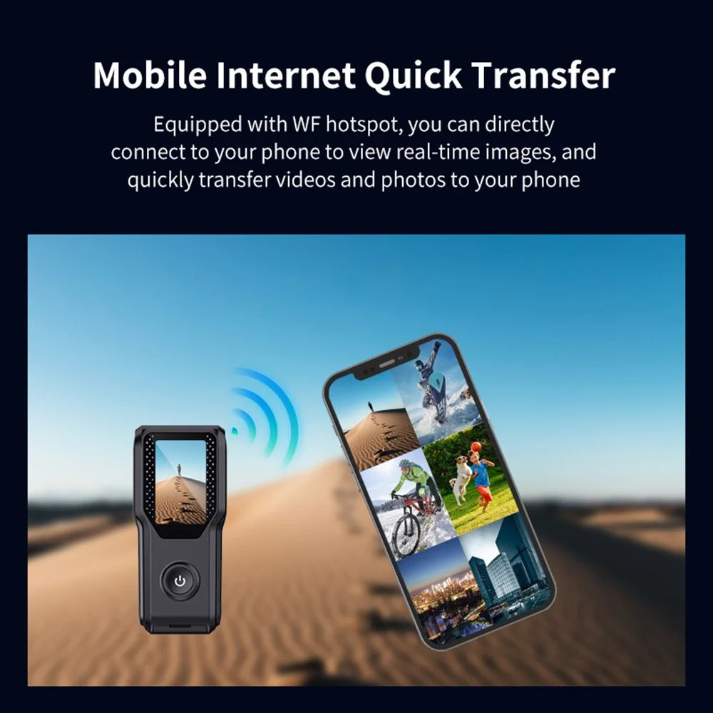 HD 1080P Thumb Size Action Camera 1.18 Inch IPS Screen Mini Video Recorder with 32GB Card - 5