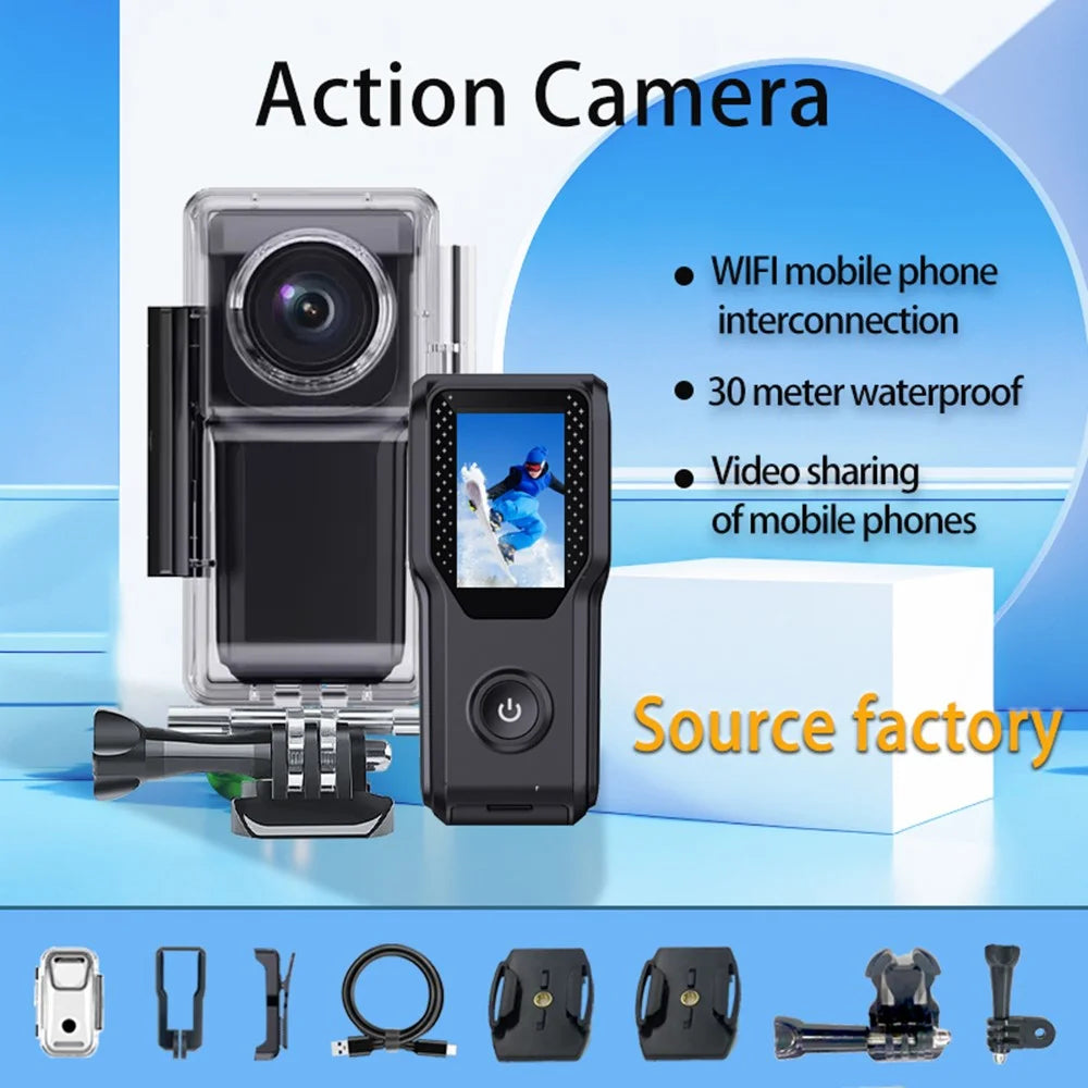 HD 1080P Thumb Size Action Camera 1.18 Inch IPS Screen Mini Video Recorder with 32GB Card - 6