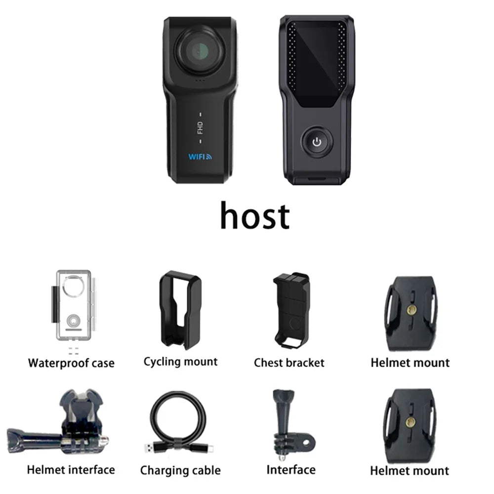 HD 1080P Thumb Size Action Camera 1.18 Inch IPS Screen Mini Video Recorder with 32GB Card - 7