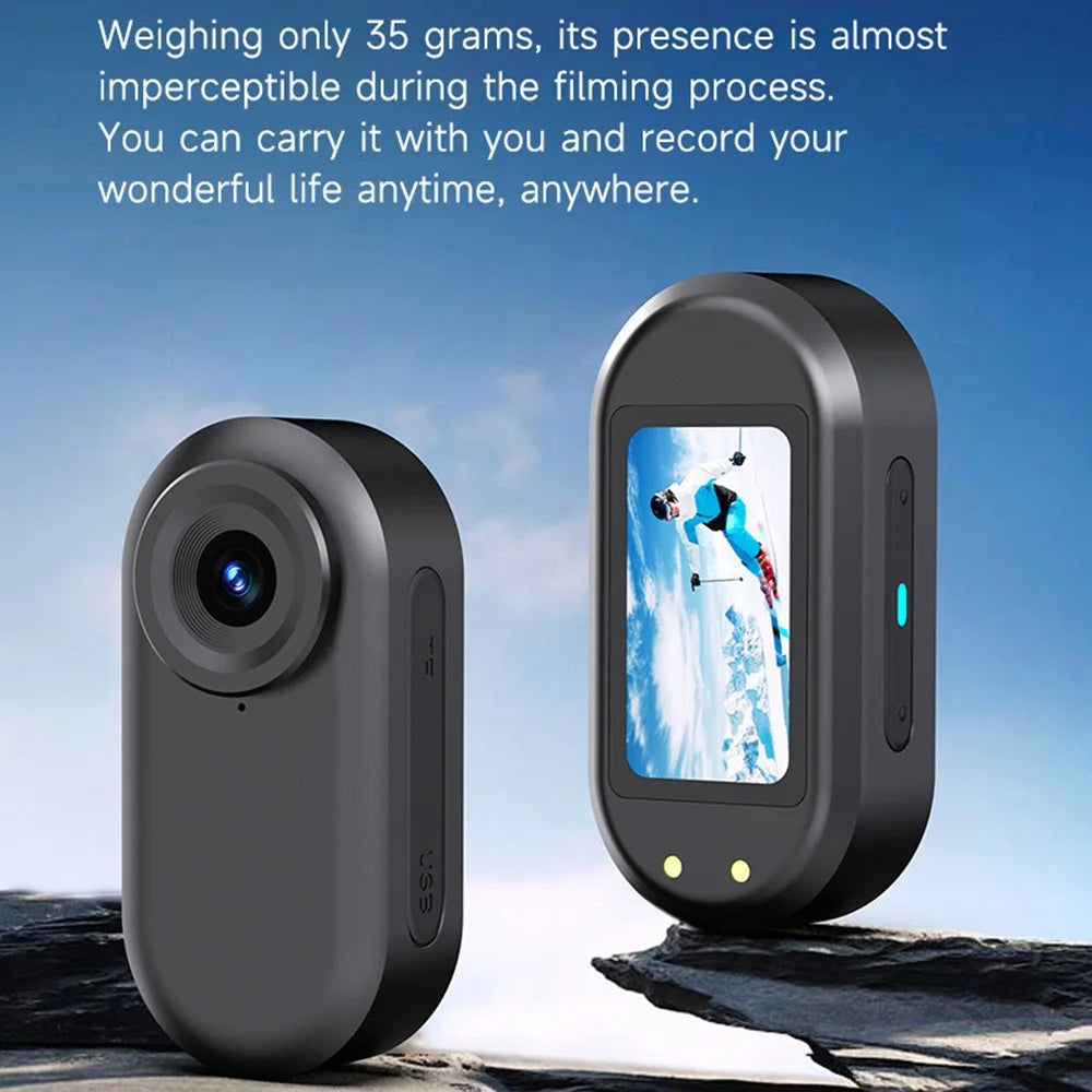 DM10 1.47 Inch HD Screen Mini Thumb Camera for Outdoor Sports Cycling 1080P Video Recorder - Black - 3