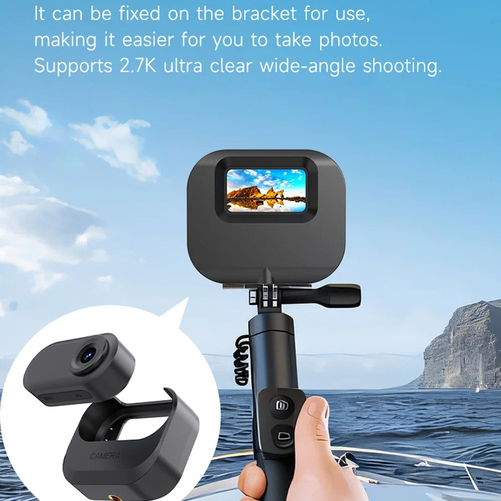 DM10 1.47 Inch HD Screen Mini Thumb Camera for Outdoor Sports Cycling 1080P Video Recorder - Black - 5