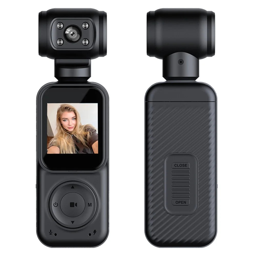 Q5 2K HD Night Vision Action Camera 270 Degree Rotatable Lens WiFi Enabled Pocket Thumb Camera - 1
