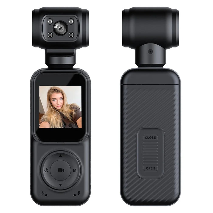 Q5 2K HD Night Vision Action Camera 270 Degree Rotatable Lens WiFi Enabled Pocket Thumb Camera - 1