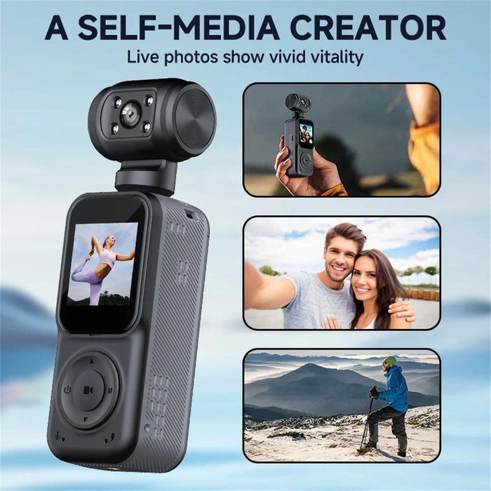 Q5 2K HD Night Vision Action Camera 270 Degree Rotatable Lens WiFi Enabled Pocket Thumb Camera - 7
