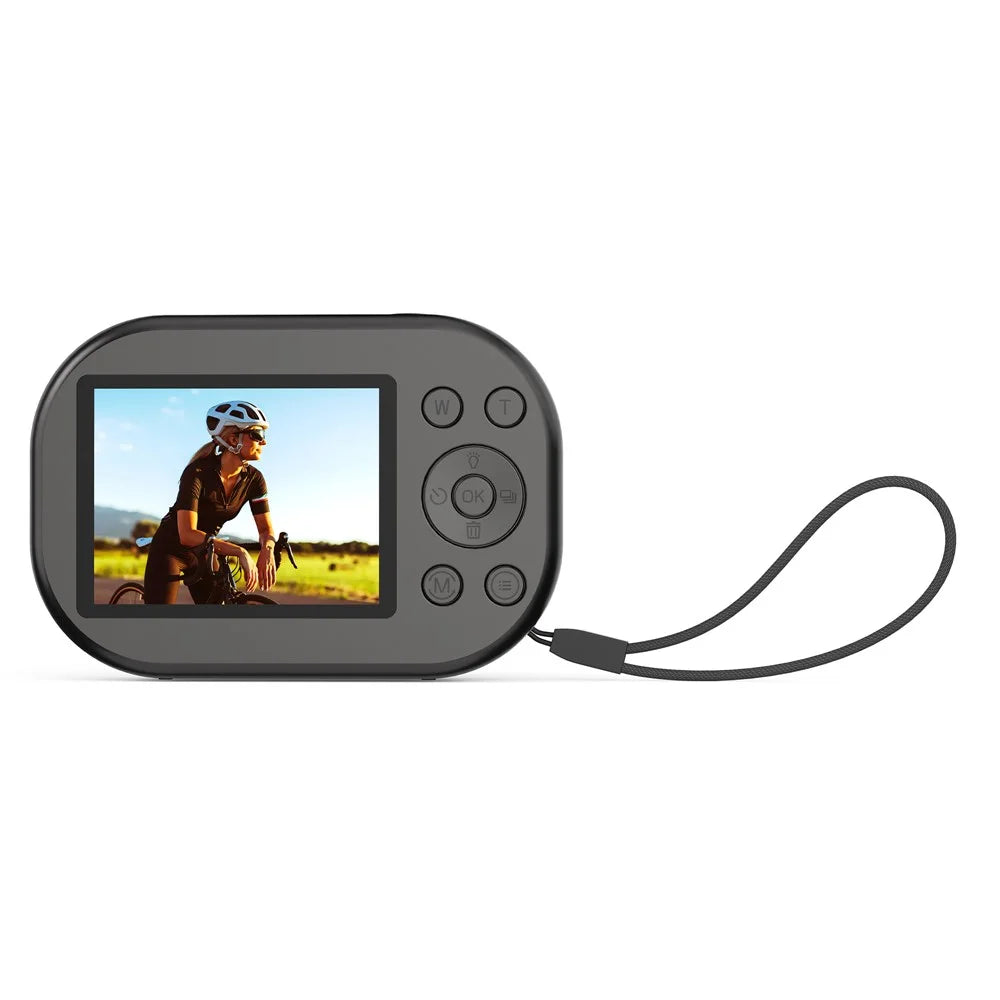 X1000 2.4 Inch Screen Mini Digital Camera for Beginner HD Video Recording CCD Support WiFi Transfer - Black - 4