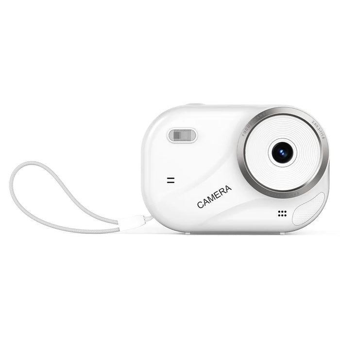 X1000 2.4 Inch Screen Mini Digital Camera for Beginner HD Video Recording CCD Support WiFi Transfer, with 32GB Card + Card Reader - White - 1