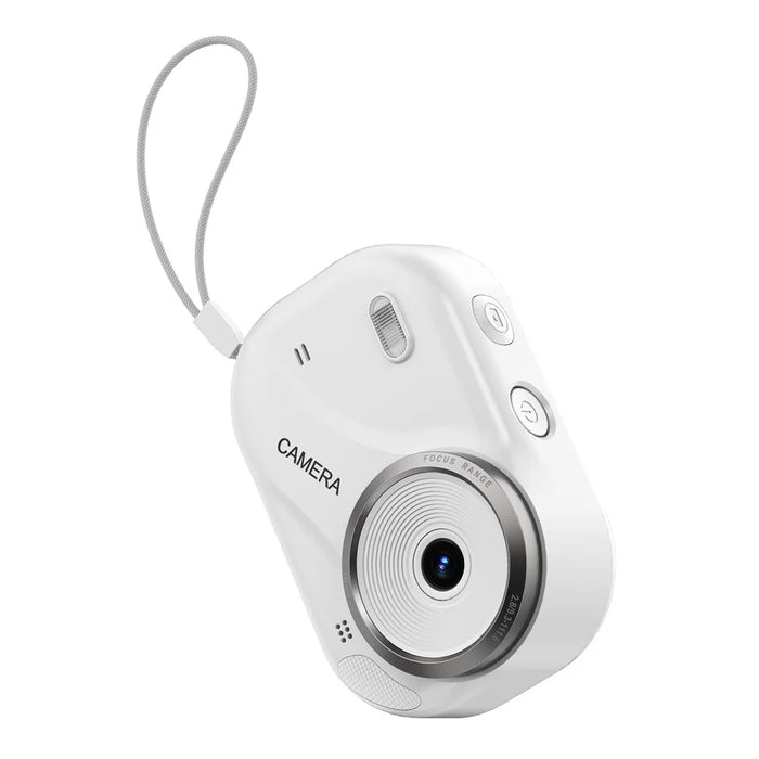 X1000 2.4 Inch Screen Mini Digital Camera for Beginner HD Video Recording CCD Support WiFi Transfer, with 32GB Card + Card Reader - White - 2