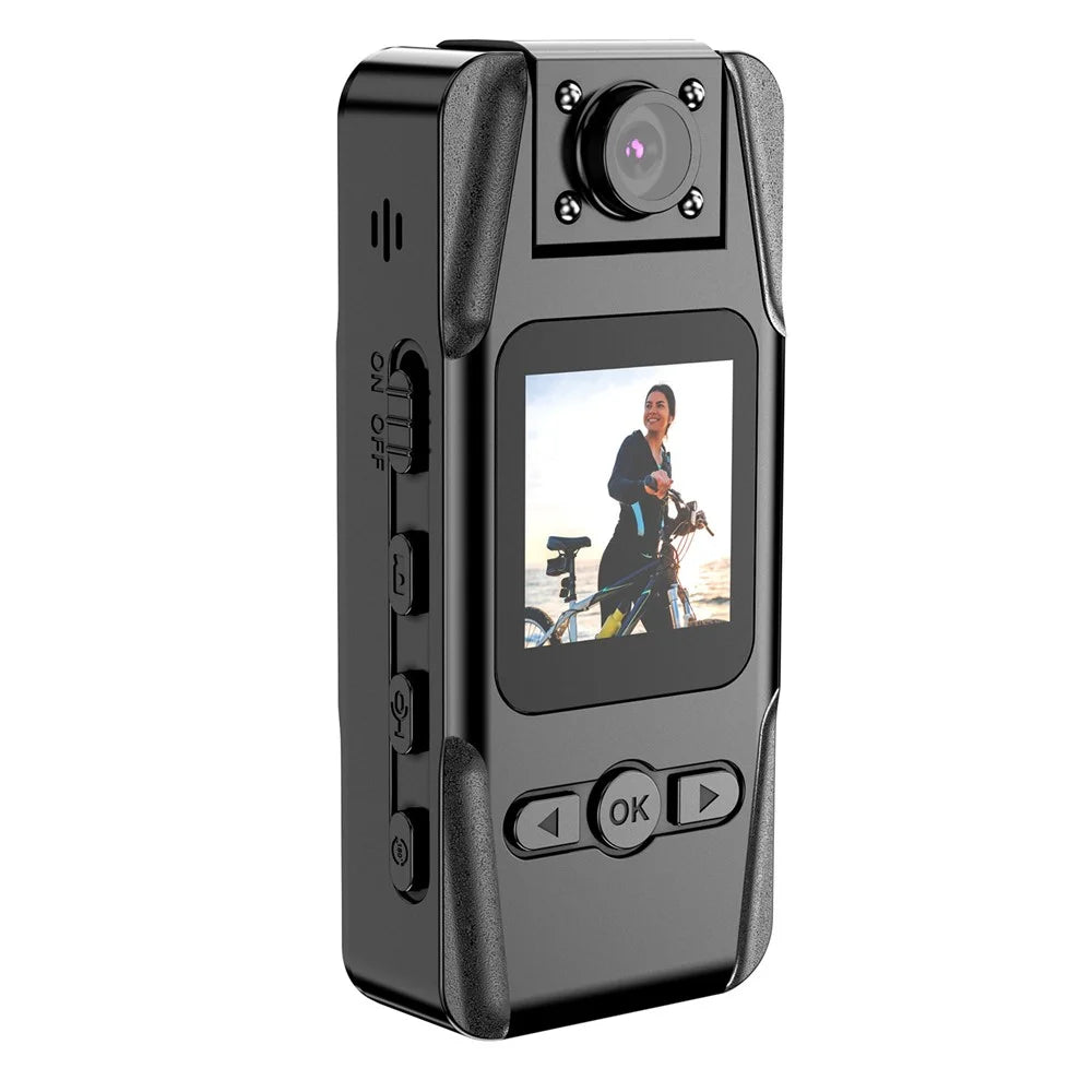 L16 WiFi Portable Conference Camera Outdoor Recorder HD Magnetic Clip-On Sports Camera with Infrared Night Vision - Black - 1