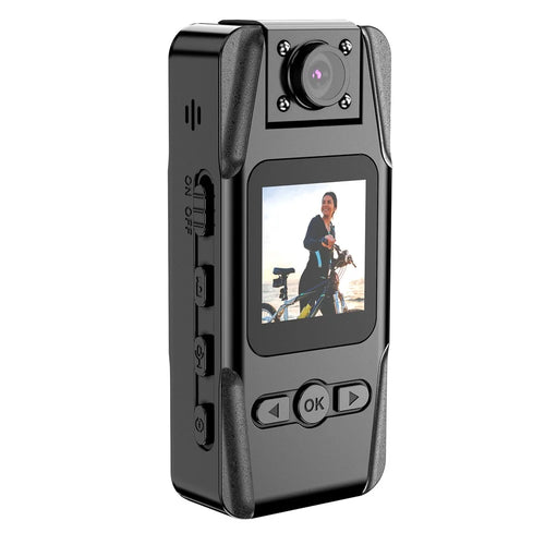 L16 WiFi Portable Conference Camera Outdoor Recorder HD Magnetic Clip-On Sports Camera with Infrared Night Vision - Black - 1