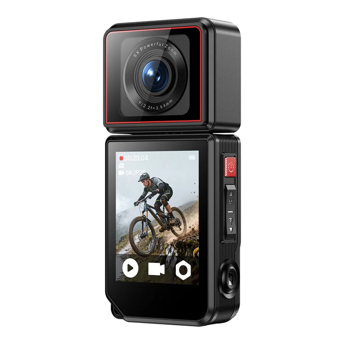 G300pro 2.0 Inch Touchscreen 5K HD Action Camera Electronic Image Stabilization Sports Camera with 180 Degree Rotating Lens - Black - 1