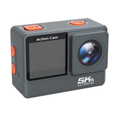 F308AATR 1.3 Inch Front + 2.0 Inch Rear Touch Screen Action Camera 6-axis Anti-Shake 5K HD Sports Camera with Waterproof Case - 1