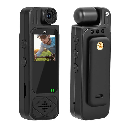 Y9 1.3 Inch TFT Screen Clip-On Cycling Camera Infrared Night Vision Video Recorder with 180 Degree Rotatable Lens - Black - 1