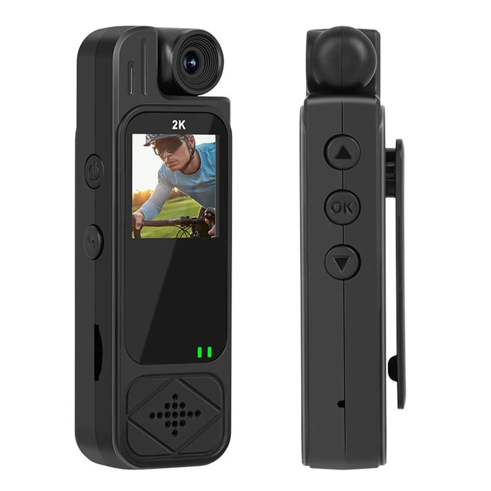 Y9 1.3 Inch TFT Screen Clip-On Cycling Camera Infrared Night Vision Video Recorder with 180 Degree Rotatable Lens - Black - 2