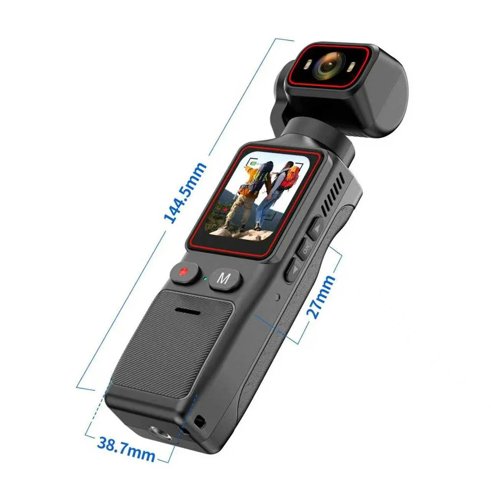L19S 1.69 Inch 2K HD Handheld Vlog Camera Action Recorder For Cycling  /  Sports Recording - Black - 5