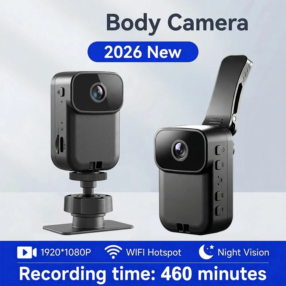MD39 2MP Camera 1080P HD Video Recorder WiFi Hotspot Night Vision for Vlogging Security - Black - 3