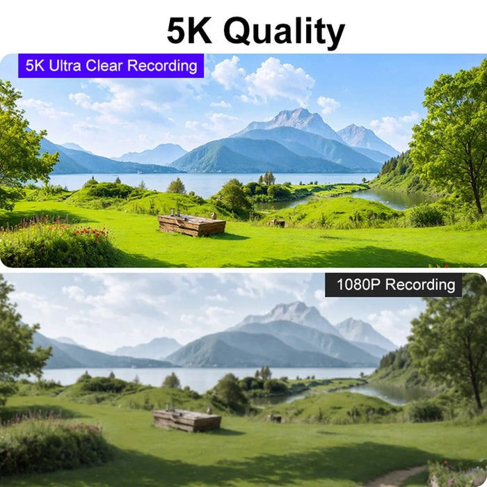 K28 5K Pocket Action Camera Outdoor Cycling Handheld Face Recognition Anti-shake Touch Sports Camera - 5