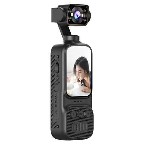 DV07 2.0 Inch Screen Pocket Action Camera 2K HD Rotating Lens Handheld Vlog Sports Camera with Built-in Fill Light - 1