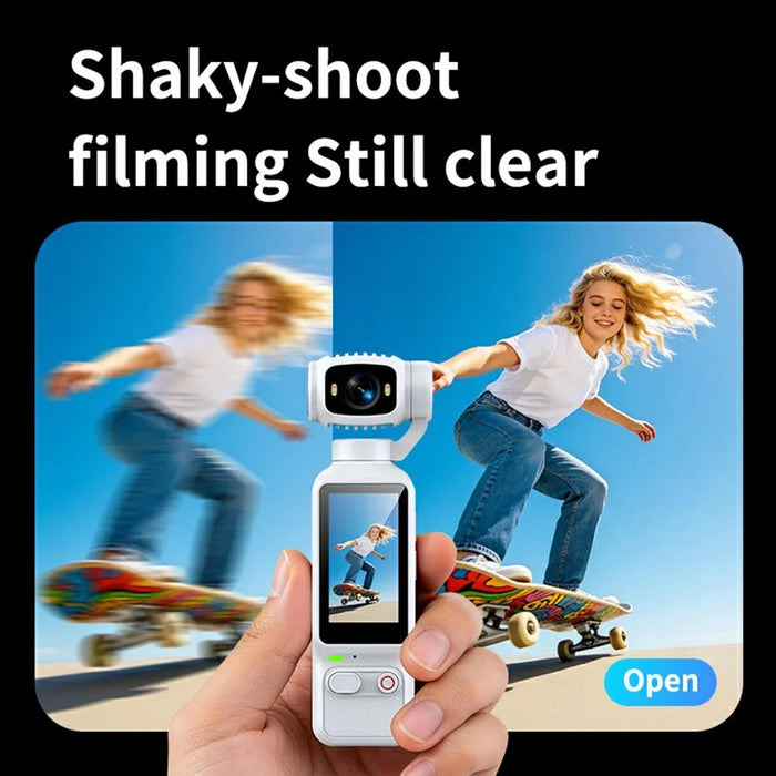 LK-032 1080P Handheld Vlog Action Camera 1.97 Inch HD Screen Sports Recording Camera with Rotatable Lens - Black - 6