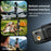 LK-032 1080P Handheld Vlog Action Camera 1.97 Inch HD Screen Sports Recording Camera with Rotatable Lens - Black - 7