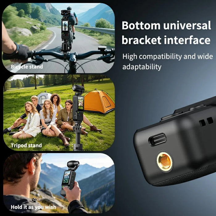 LK-032 1080P Handheld Vlog Action Camera 1.97 Inch HD Screen Sports Recording Camera with Rotatable Lens - Black - 7