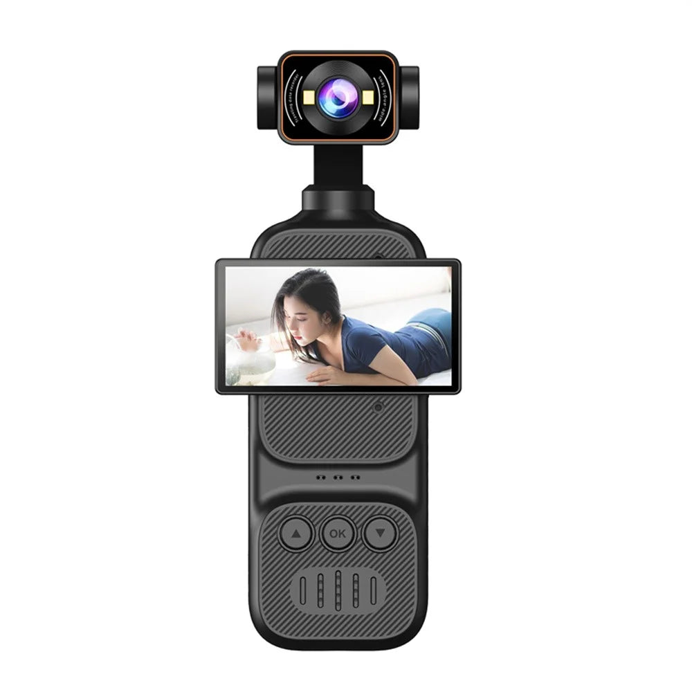 DV07 2.78 Inch Horizontal Screen 1080P HD Handheld Vlog Camera Action Recorder for Cycling Sports - Black - 1