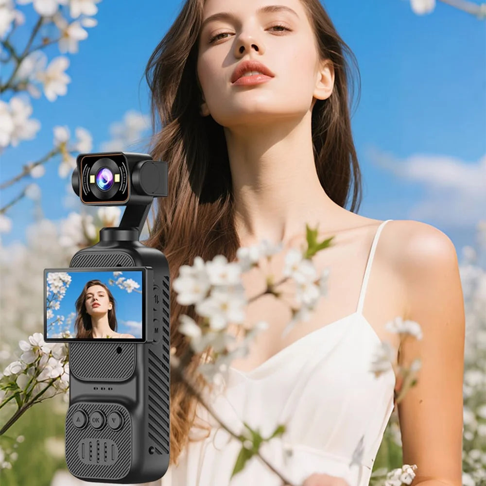 DV07 2.78 Inch Horizontal Screen 1080P HD Handheld Vlog Camera Action Recorder for Cycling Sports - Black - 4